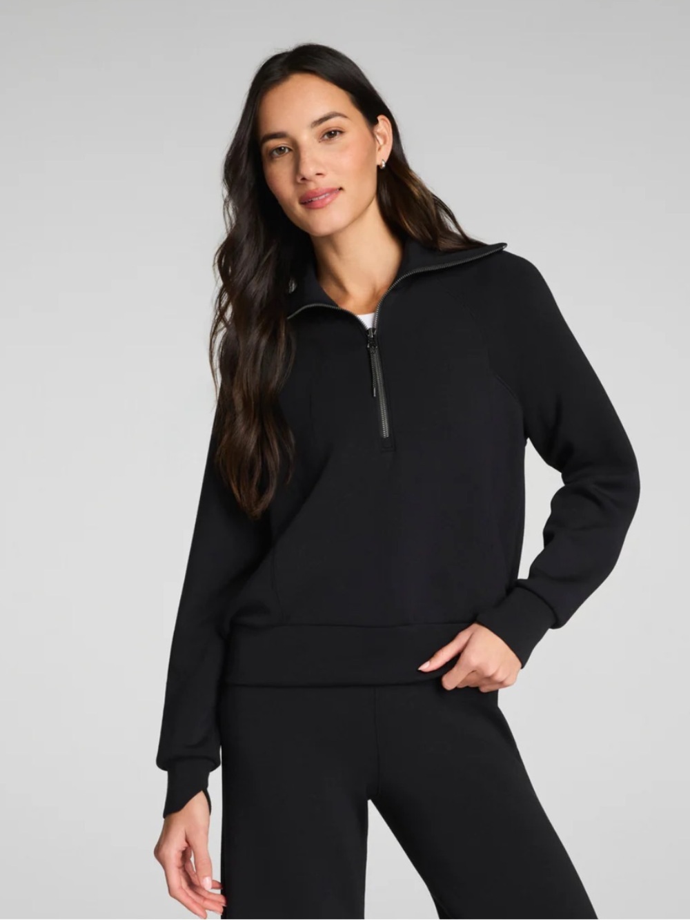 SPANX- size XS black SPANX AirEssentials Half Zip